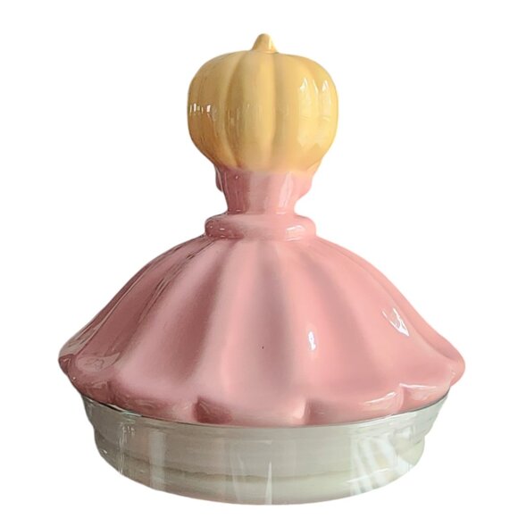 Cobwebs and Cauldrons Pink Halloween Ceramic & Glass Jar Pedestal, Pumpkin - Picture 5 of 10